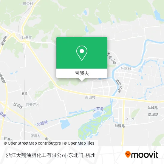 浙江天翔油脂化工有限公司-东北门地图