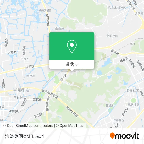 海益休闲-北门地图