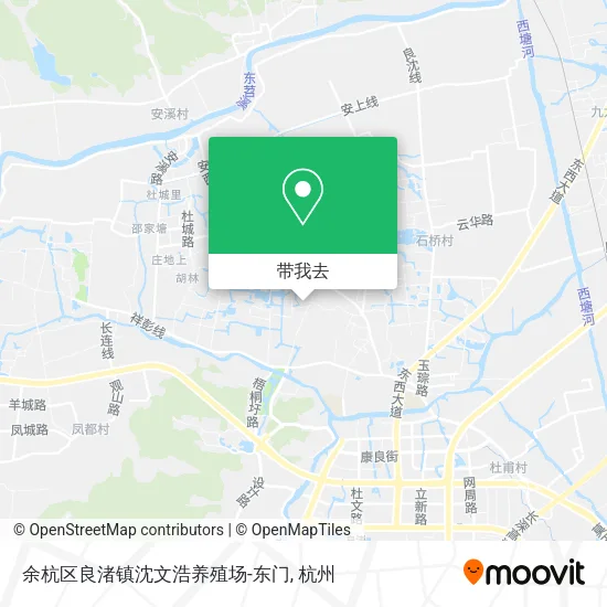 余杭区良渚镇沈文浩养殖场-东门地图