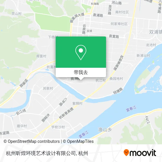 杭州昕煌环境艺术设计有限公司地图