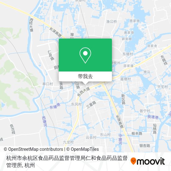 杭州市余杭区食品药品监督管理局仁和食品药品监督管理所地图