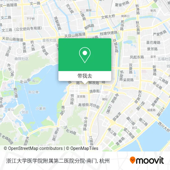 浙江大学医学院附属第二医院分院-南门地图