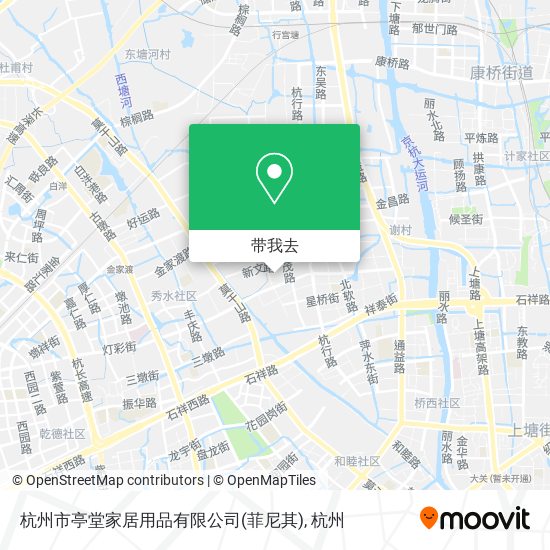 杭州市亭堂家居用品有限公司(菲尼其)地图