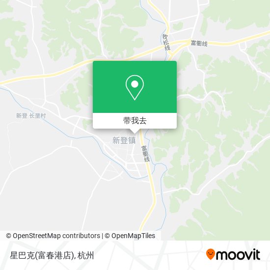 星巴克(富春港店)地图