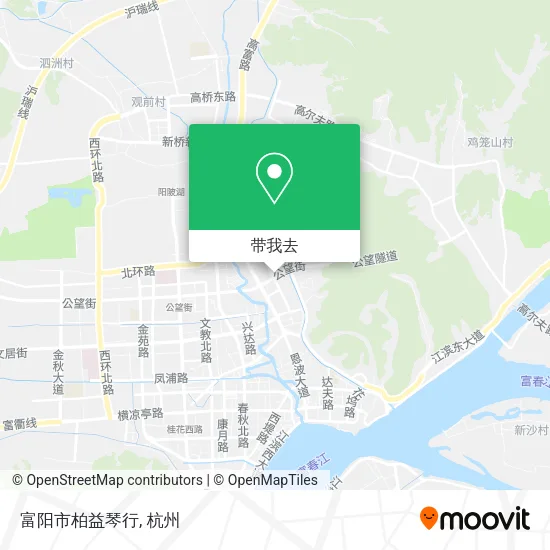 富阳市柏益琴行地图