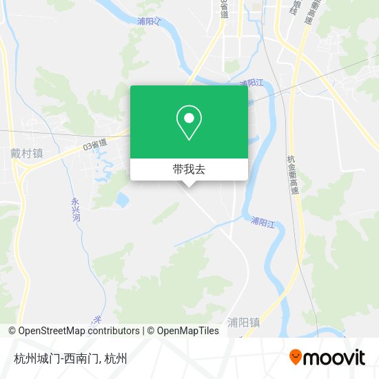 杭州城门-西南门地图