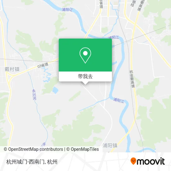 杭州城门-西南门地图