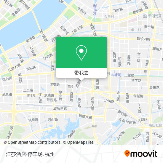 江莎酒店-停车场地图