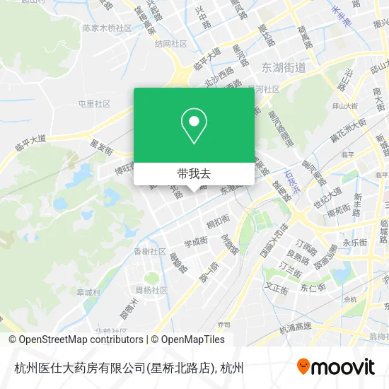 杭州医仕大药房有限公司(星桥北路店)地图