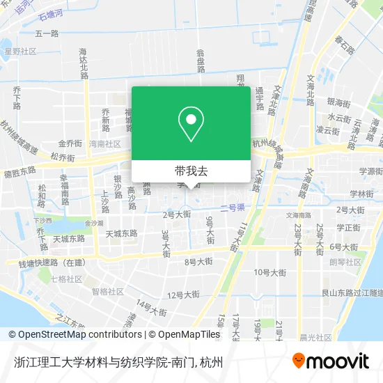 浙江理工大学材料与纺织学院-南门地图