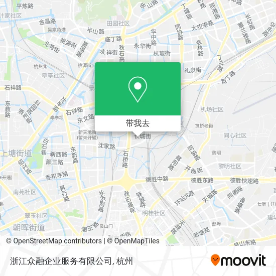 浙江众融企业服务有限公司地图