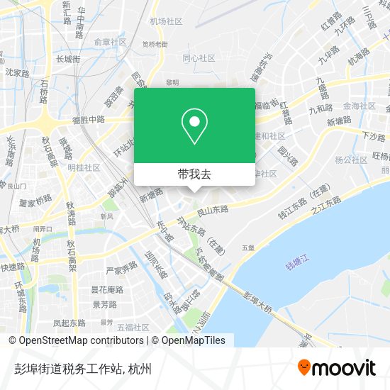 彭埠街道税务工作站地图