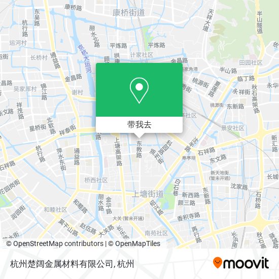 杭州楚阔金属材料有限公司地图