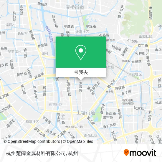 杭州楚阔金属材料有限公司地图