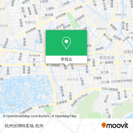 杭州丝绸特卖场地图