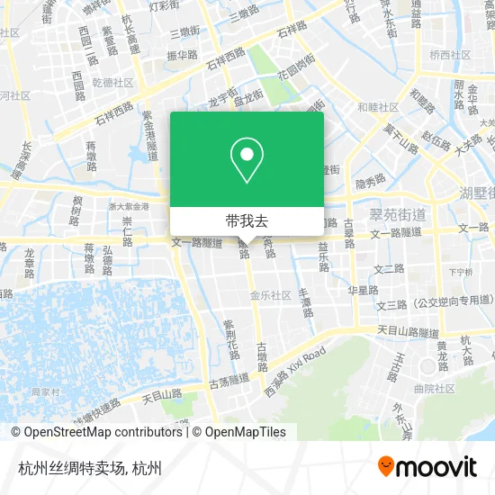 杭州丝绸特卖场地图
