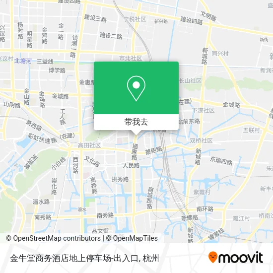 金牛堂商务酒店地上停车场-出入口地图