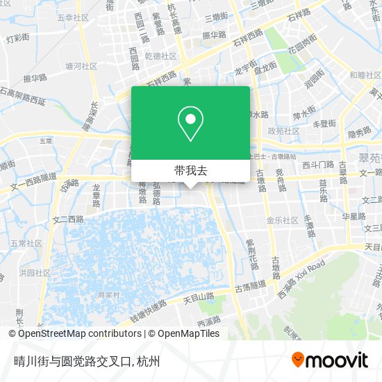 晴川街与圆觉路交叉口地图