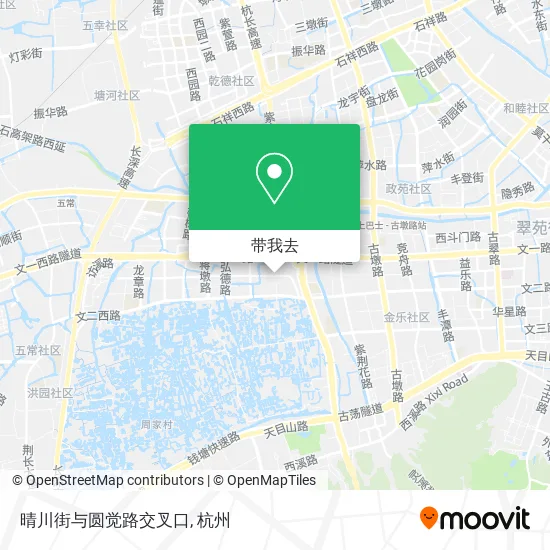 晴川街与圆觉路交叉口地图