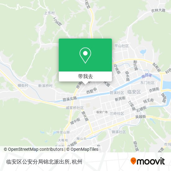 临安区公安分局锦北派出所地图