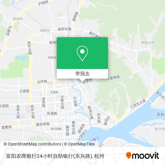 富阳农商银行24小时自助银行(东兴路)地图