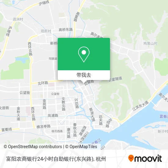 富阳农商银行24小时自助银行(东兴路)地图