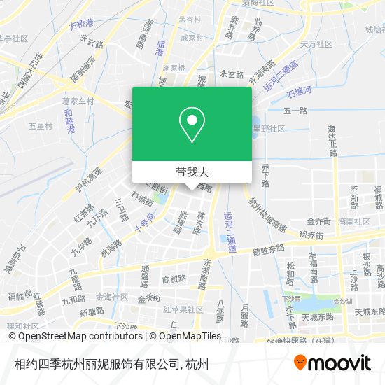 相约四季杭州丽妮服饰有限公司地图