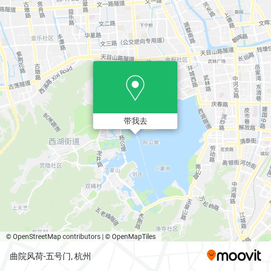 曲院风荷-五号门地图