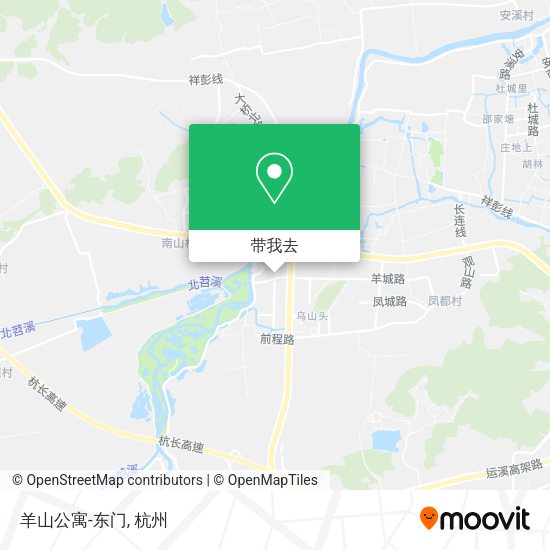 羊山公寓-东门地图