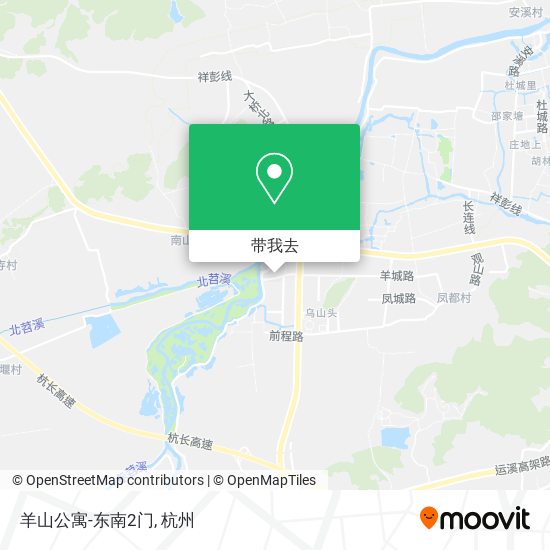 羊山公寓-东南2门地图