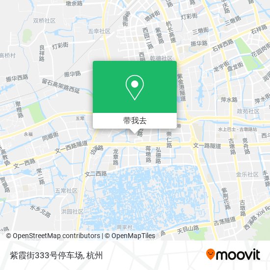 紫霞街333号停车场地图