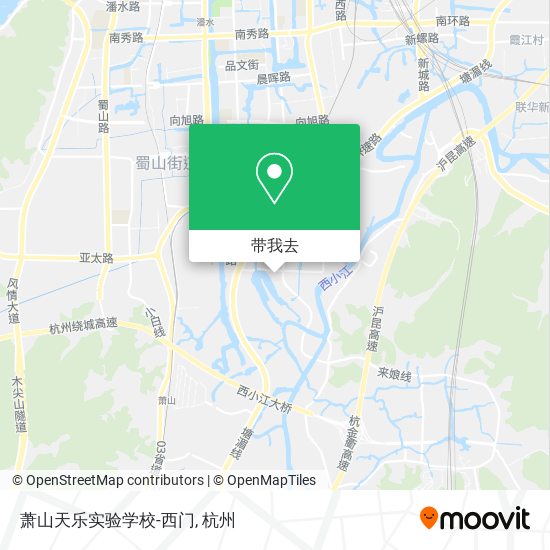 萧山天乐实验学校-西门地图