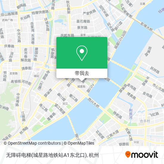 无障碍电梯(城星路地铁站A1东北口)地图