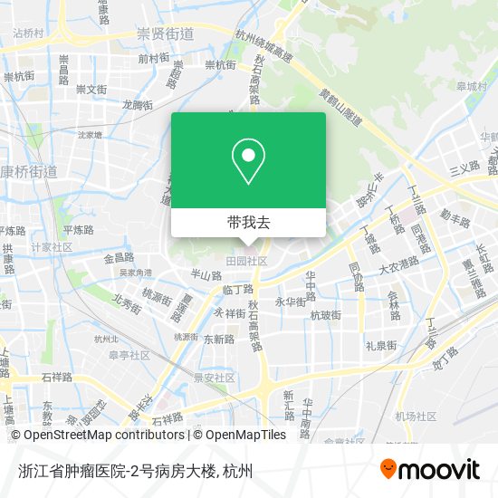 浙江省肿瘤医院-2号病房大楼地图
