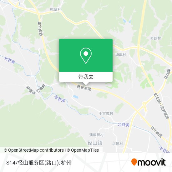 S14/径山服务区(路口)地图