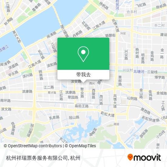 杭州祥瑞票务服务有限公司地图