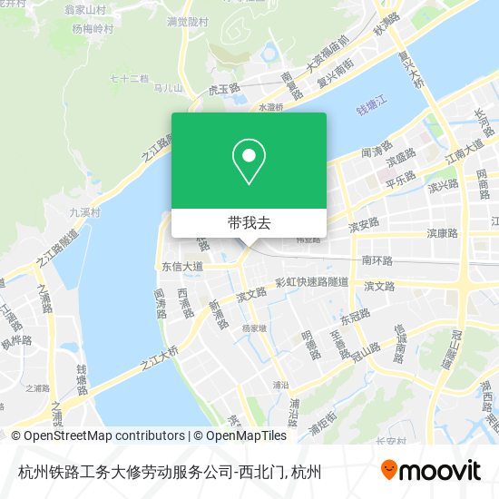 杭州铁路工务大修劳动服务公司-西北门地图