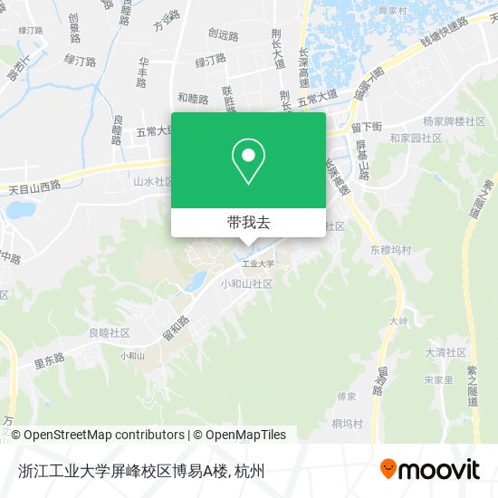 浙江工业大学屏峰校区博易A楼地图