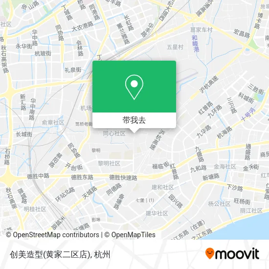 创美造型(黄家二区店)地图