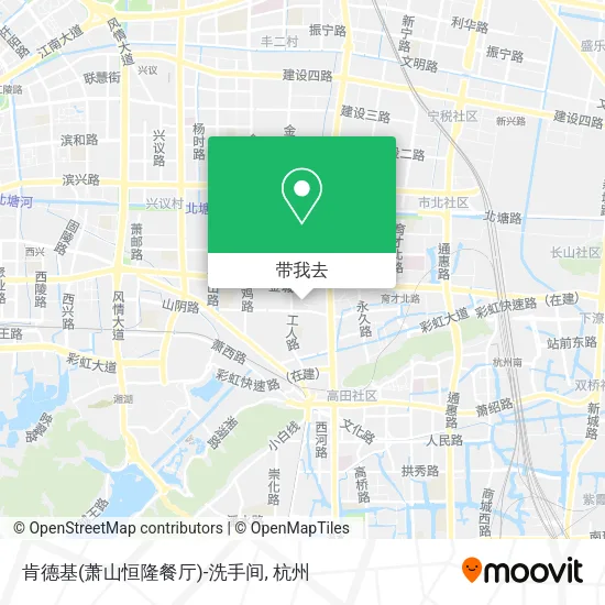 肯德基(萧山恒隆餐厅)-洗手间地图