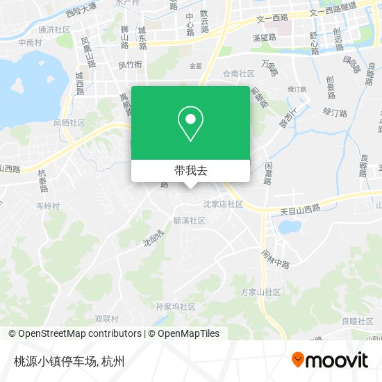 桃源小镇停车场地图