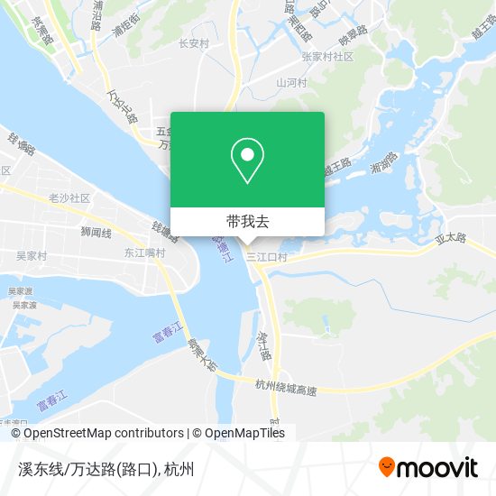 溪东线/万达路(路口)地图