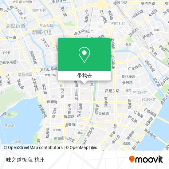 味之道饭店地图