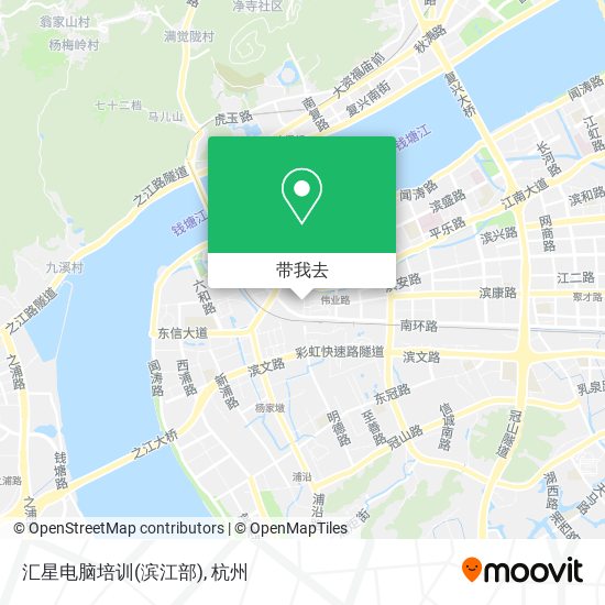 汇星电脑培训(滨江部)地图