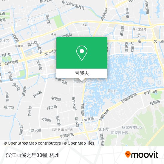 滨江西溪之星30幢地图