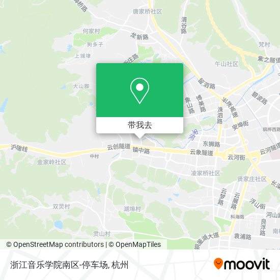 浙江音乐学院南区-停车场地图
