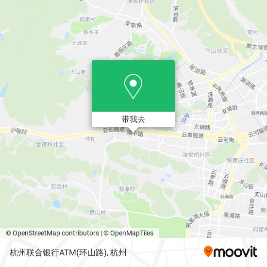 杭州联合银行ATM(环山路)地图