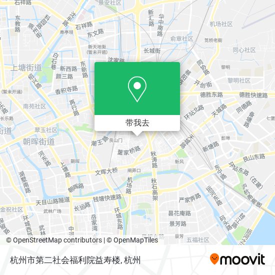 杭州市第二社会福利院益寿楼地图