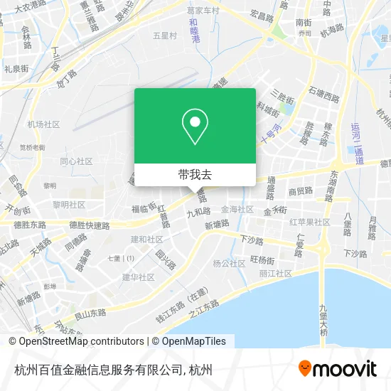 杭州百值金融信息服务有限公司地图
