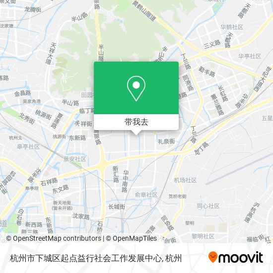 杭州市下城区起点益行社会工作发展中心地图